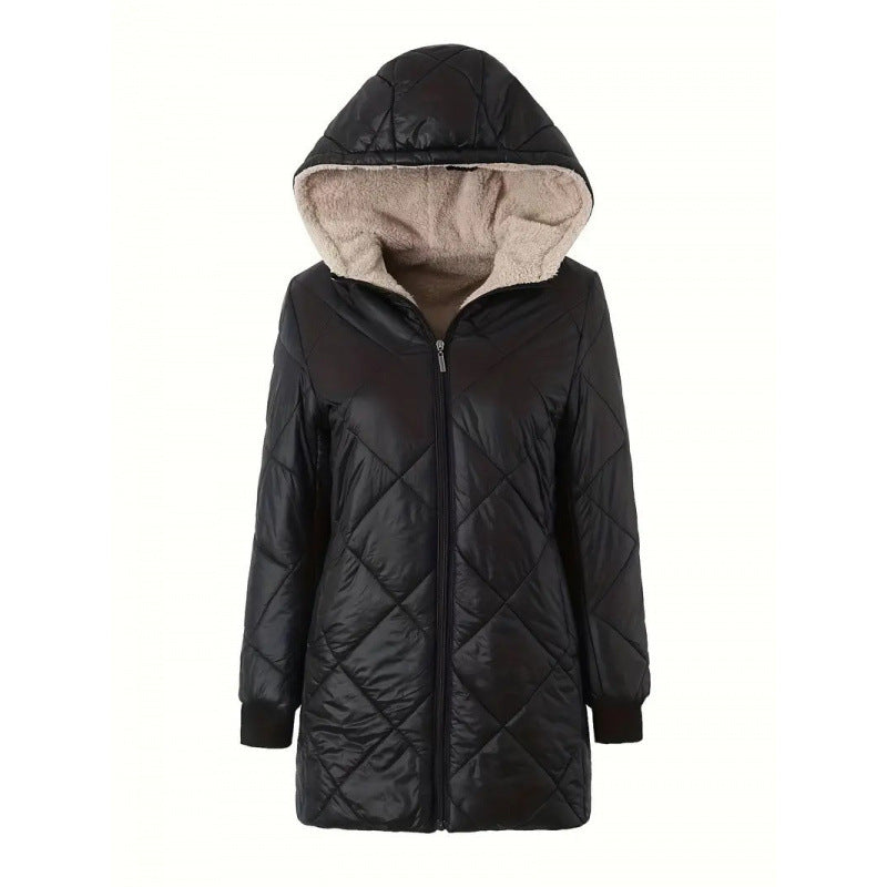 Street Wave Women's Quilted Winter Jacket For Cold Weather Comfort And Fashionable Everyday Outerwear