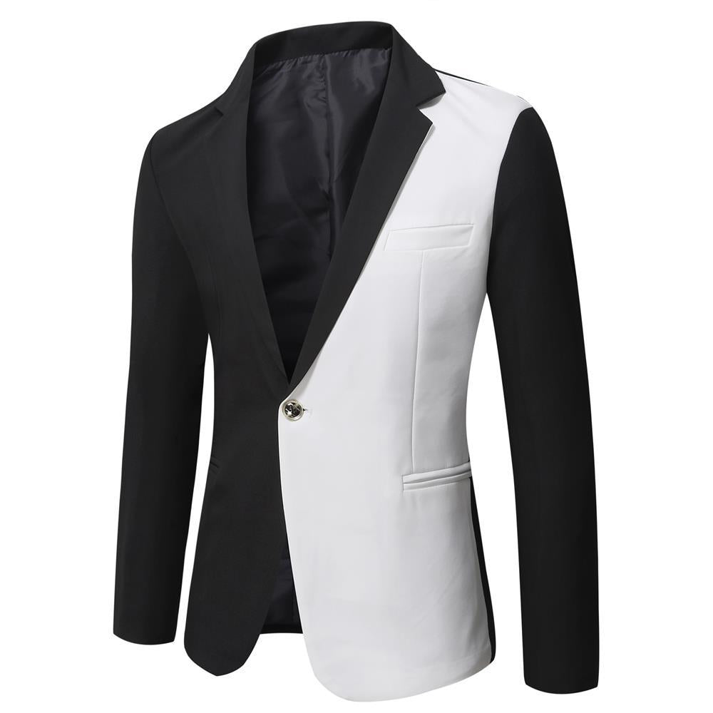 Street-Wave Two-Tone Blazer For Modern Men Bold Color Block Jacket Premium Fit For Events