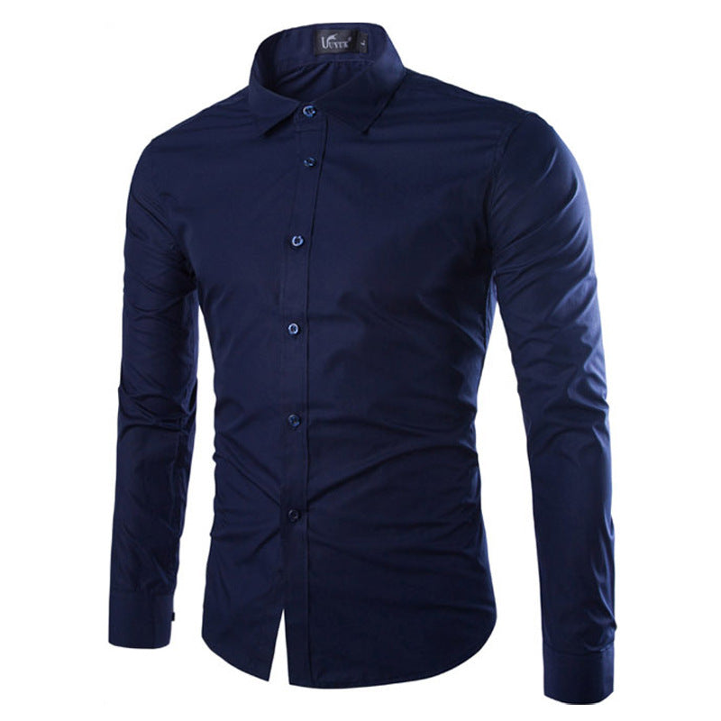 Streetwave Mens Elegant Long Sleeve Dress Shirt For Daily And Formal Wear With Smart Comfort