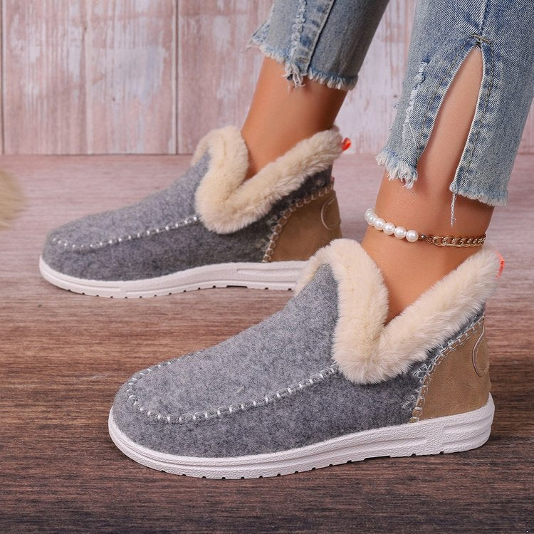 Streetwave Women Cozy Fleece Slippers With Warm Plush Lining And Non Slip Sole For Home Use