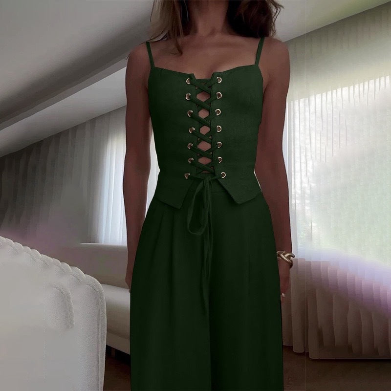 Street-wave Lace Up Corset Blouse for Women Chic Adjustable Front Lacing for Elegant Everyday Wear