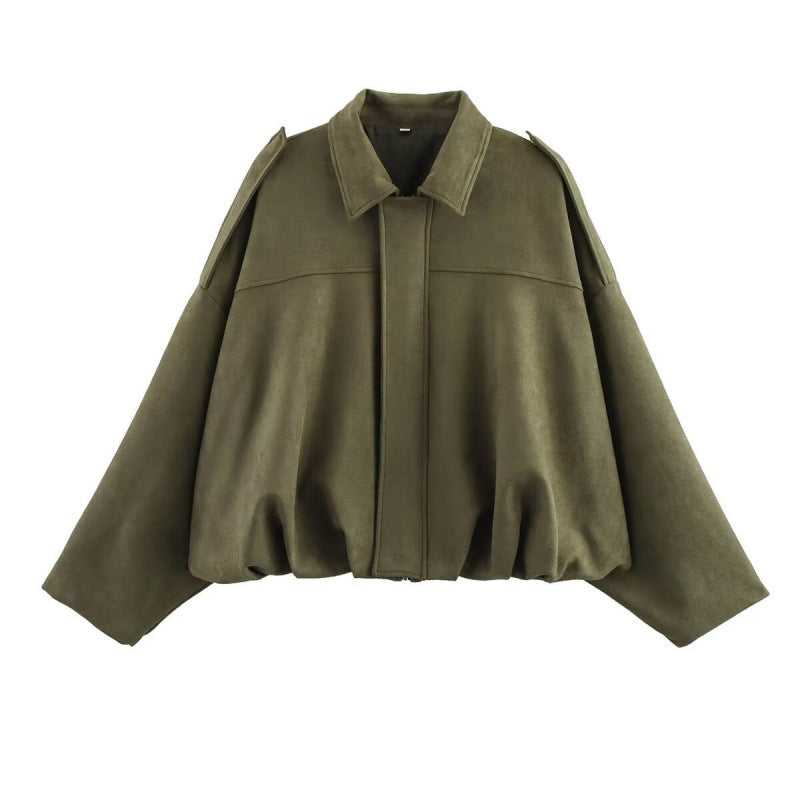 Street-wave Women's Transitional Jacket With Soft Comfort And Oversized Fit For Modern Everyday Wear