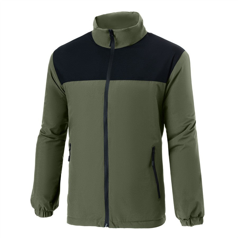 Street Wave Mens Transitional Jacket With High Collar And Thermal Insulation For All Weather