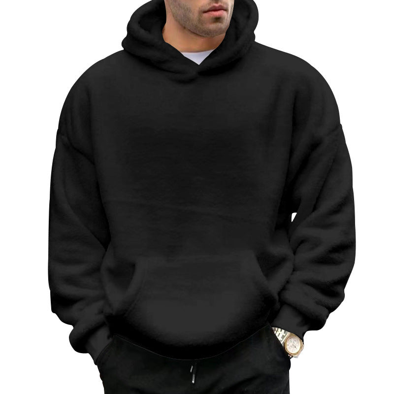 Street-Wave Mens Oversized Hoodie With Soft Cotton Blend For Casual Streetwear And Comfort