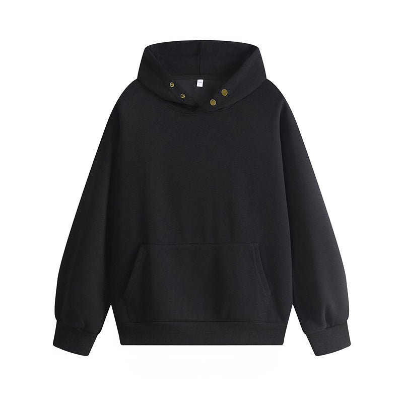 Streetwave Womens Hoodie With Innovative Cut And Snap Buttons For Modern Comfort