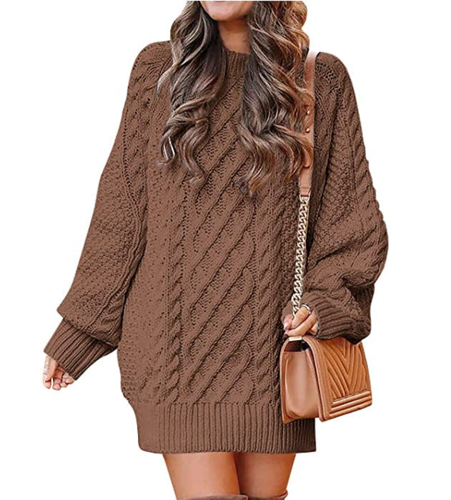Street-Wave Women's Cable Knit Sweater With Relaxed Fit Soft Breathable Knit For Cozy Daily Wear