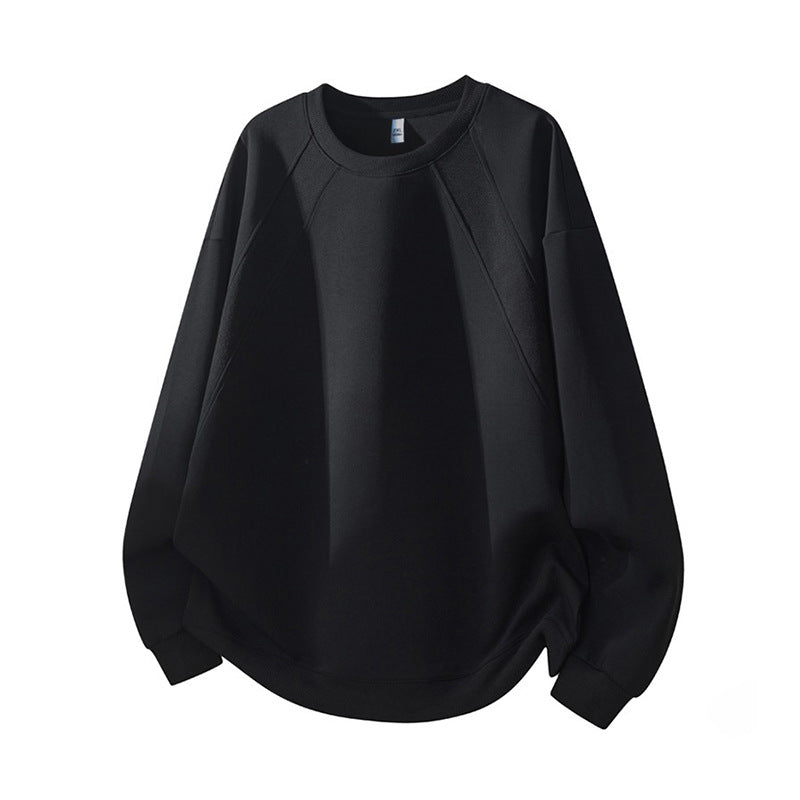 Streetwave Women's Oversized Raglan Sweatshirt With Elastic Hem Cozy Everyday Wear