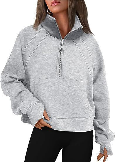 Street-wave Women High Collar Zip Pullover Fleece For Active Athleisure Comfort And Warmth
