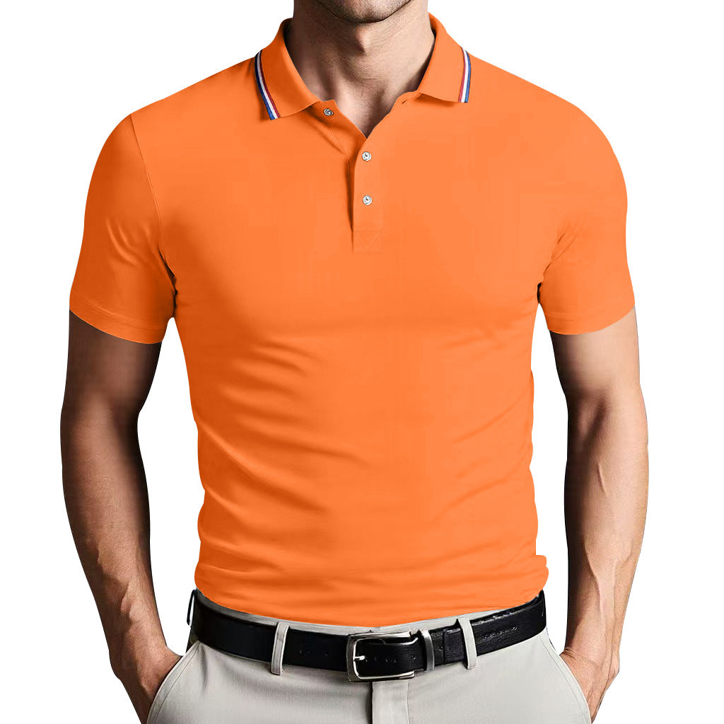 Street-Wave Nordic Flair Unisex Polo Shirt Slim Fit Breathable Lightweight Short Sleeves Casual Polo Top