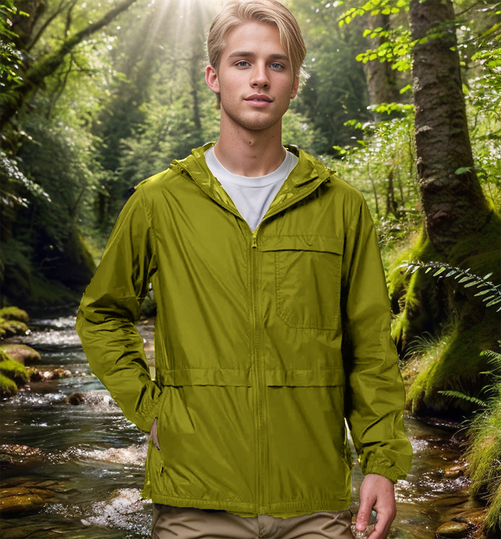Street-Wave Men's Lightweight Breathable Hooded Outdoor Jacket For Active Adventurers