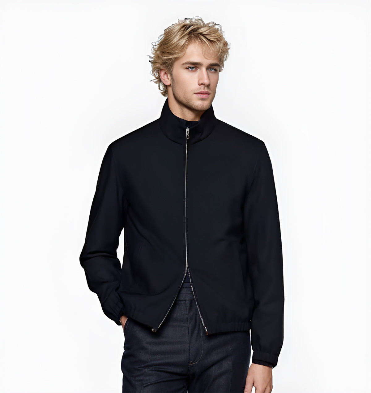 Street Wave Men's Lightweight Casual Jacket Zip Front For Modern Everyday Style Comfort