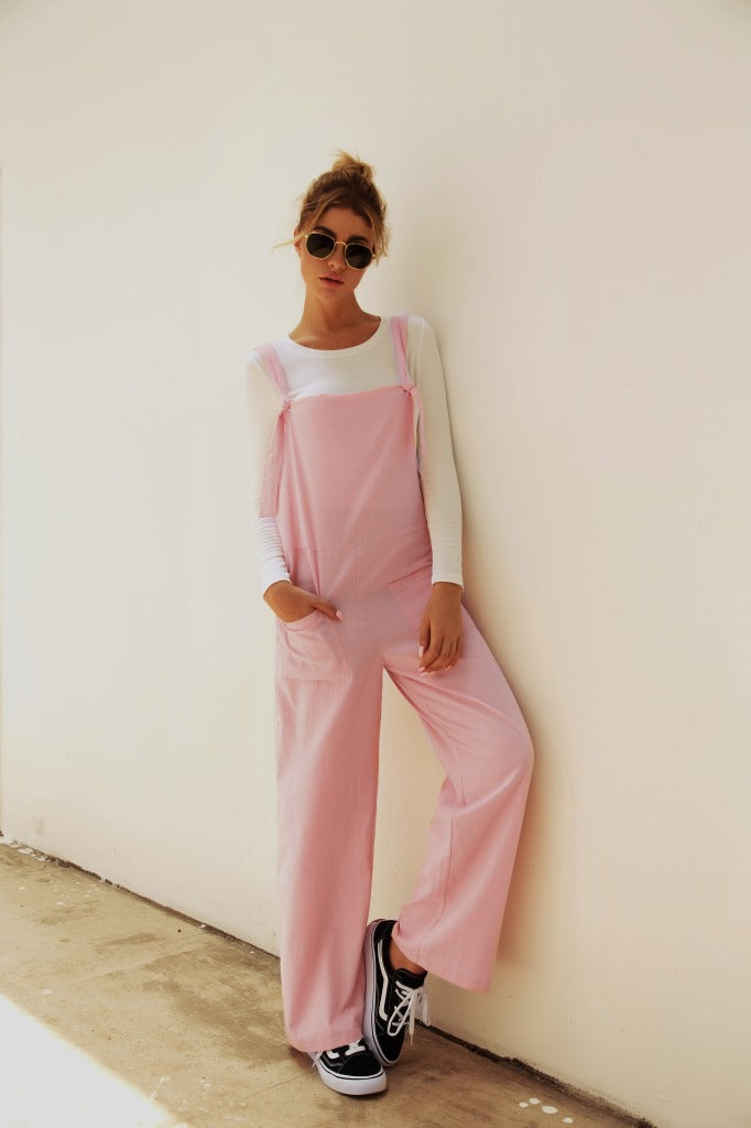 Street-wave Women Wide-Leg Jumpsuit With Pockets Casual Everyday Comfort For Stylish City Adventures