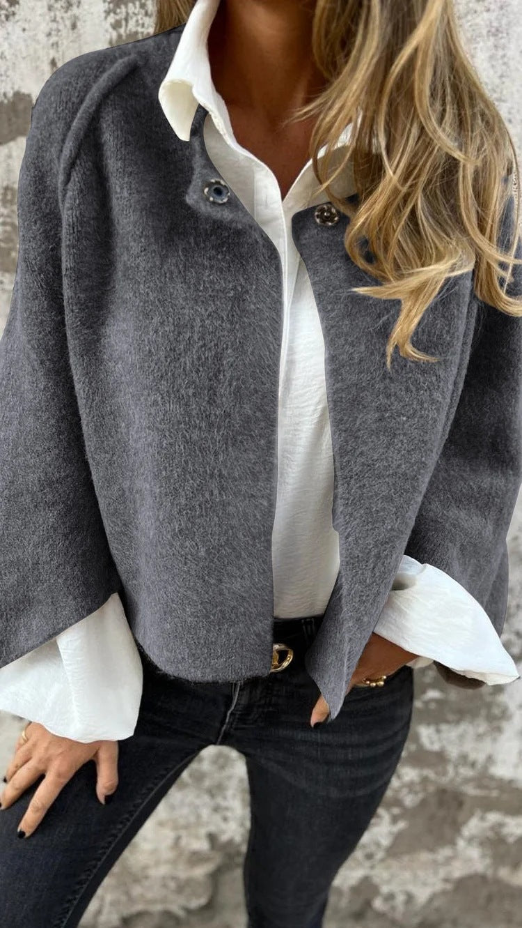 Street-Wave Cashmere Jacket For Women Luxurious Cozy Warmth Versatile Streetwear Fit