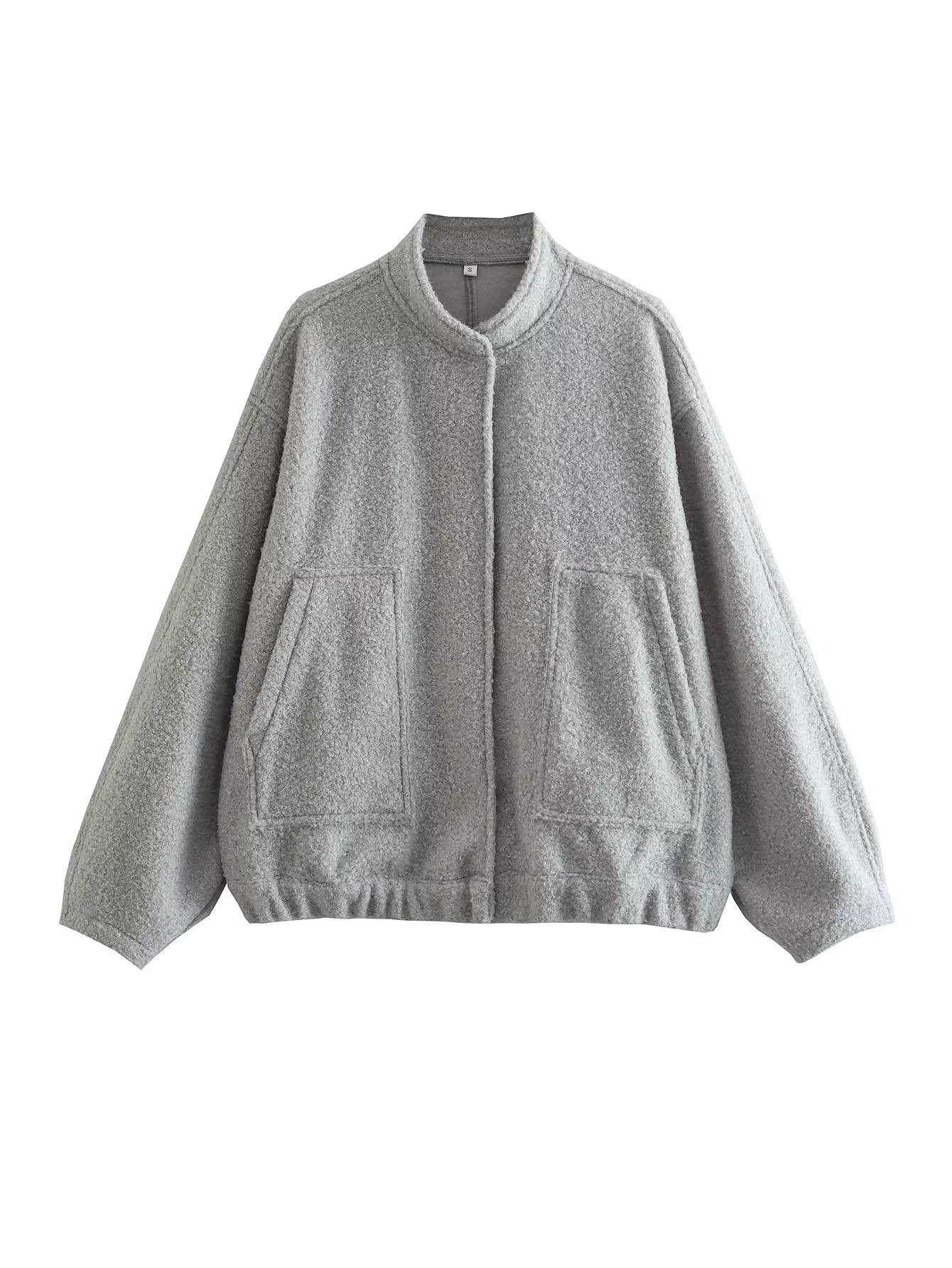 Street-wave Womens Elegant Oversized Jacket With Cozy Warmth And Soft Comfortable Fit