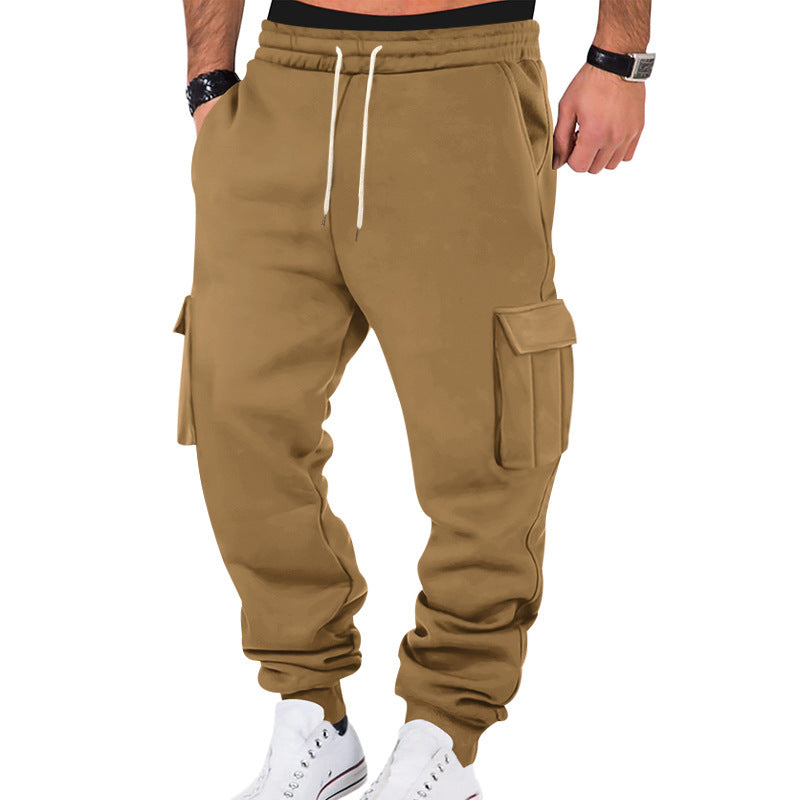 Men's Cargo Training Pants Street Wave Breathable Comfort With Multi Pocket Utility