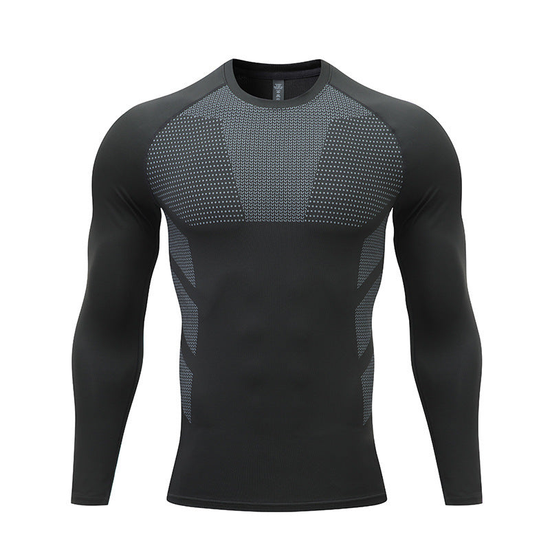 Street-Wave Mens Compression Long Sleeve Training Shirt For Maximum Performance Muscle Support And Enhanced Circulation