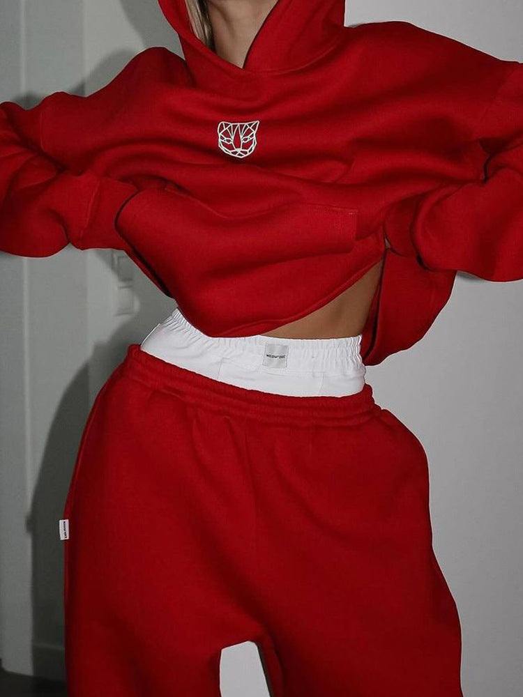 Street-Wave Women Oversized Hoodie And Casual Jogger Set For Everyday Comfort And Street Style