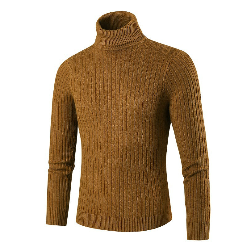 Streetwave Men's Turtleneck Sweater With Structured Knit For Warmth Comfort And Style