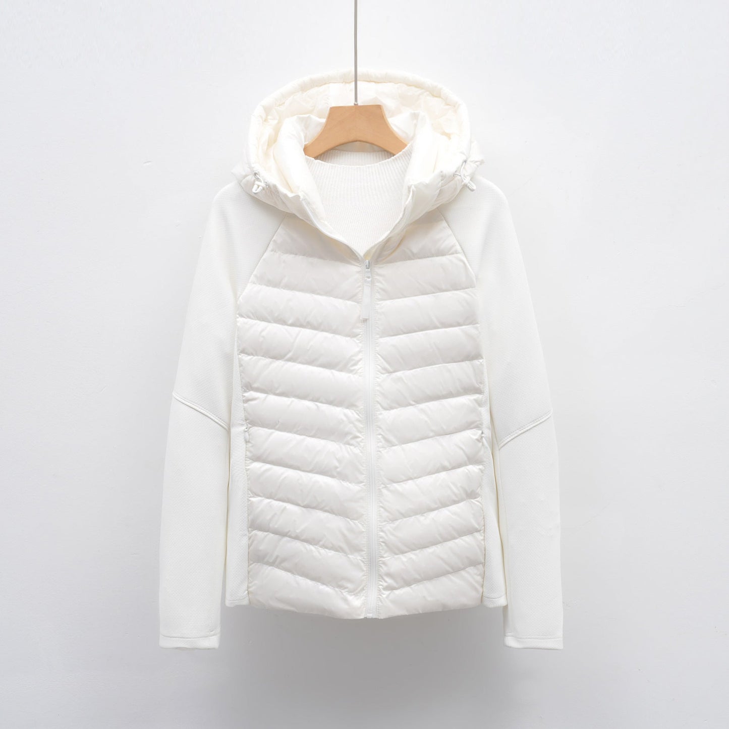 Streetwave Womens Hybrid Jacket With Hood Versatile Warm Weatherproof Outerwear
