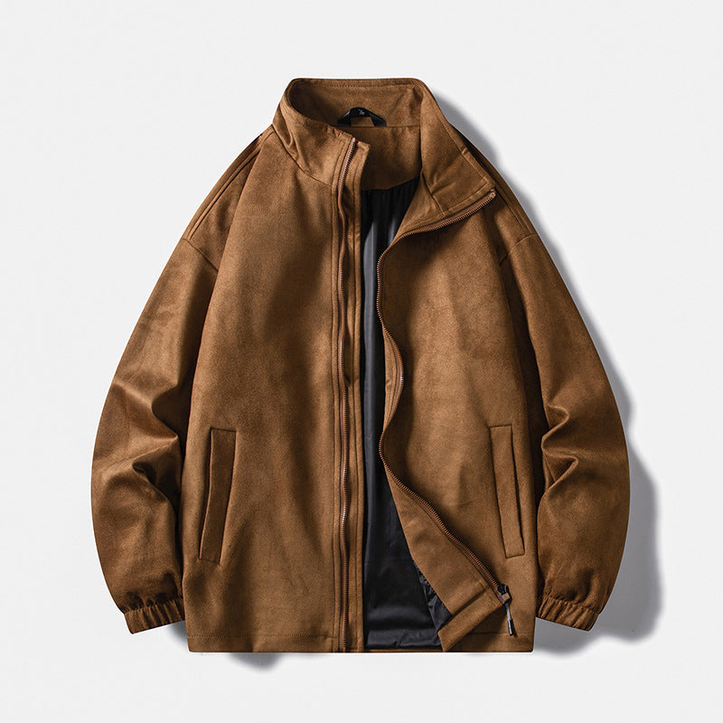 Street-wave Men's Fleece Jacket With Elastic Cuffs And Practical Pockets For Warm Comfort