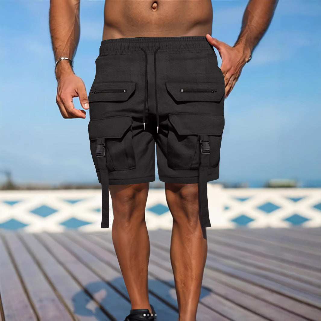 Men's Utility Shorts Street-Wave Rugged Multi-Pocket Cargo For Outdoors