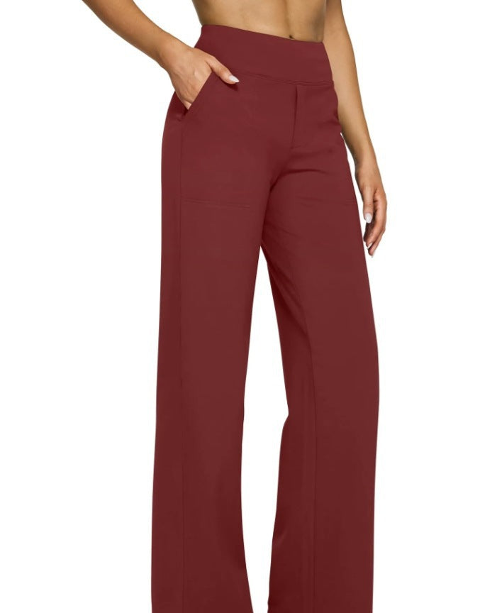 Street-wave Womens Wide-Leg Lounge Pants With Elastic Waistband For Maximum Comfort