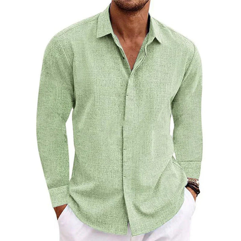 Street Wave Men's Breathable Cotton Casual Shirt With Long Sleeves Modern Fit Everyday