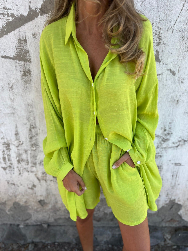 Street-wave Linen Breathable Women Blouse Lightweight Airy Casual Shirt For Warm Days