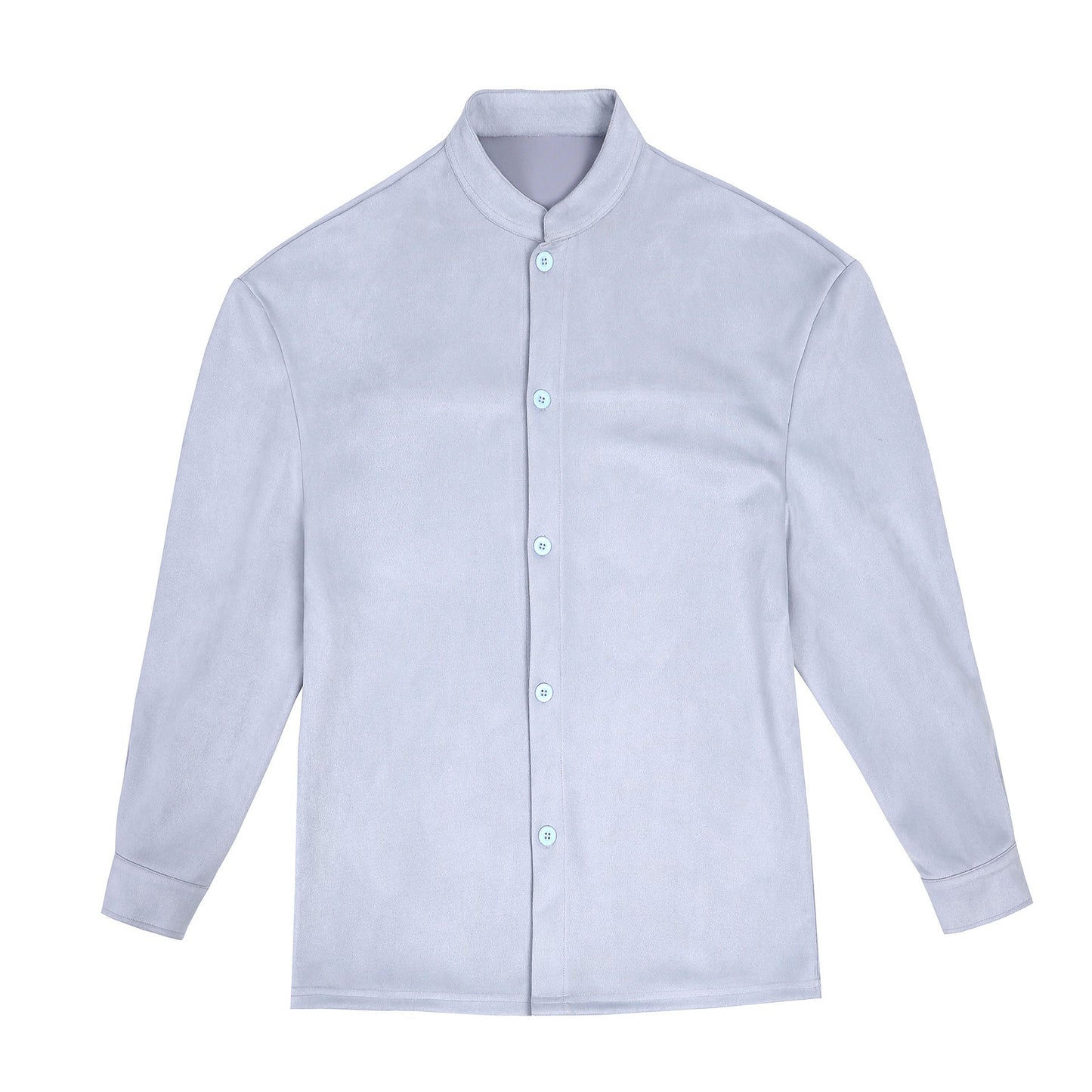 Street-Wave Women Shimmer Blouse With Modern Stand Collar