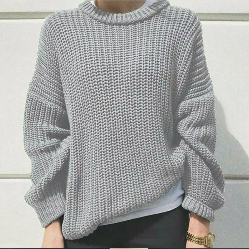 Streetwave Women Chunky Knit Pullover Soft Cotton Polyester Blend All Season Comfort Premium Craftsmanship
