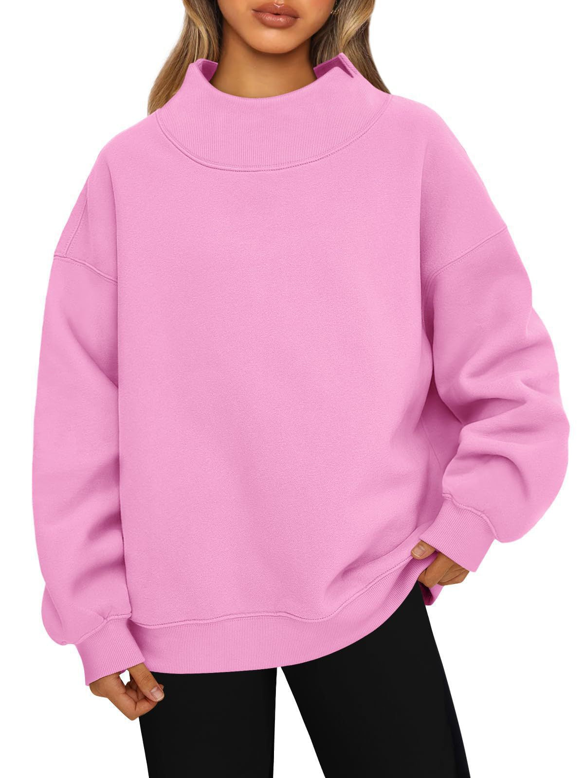 Street Wave Womens High Collar Sweater Soft Cozy Knit For Everyday Style And Comfort