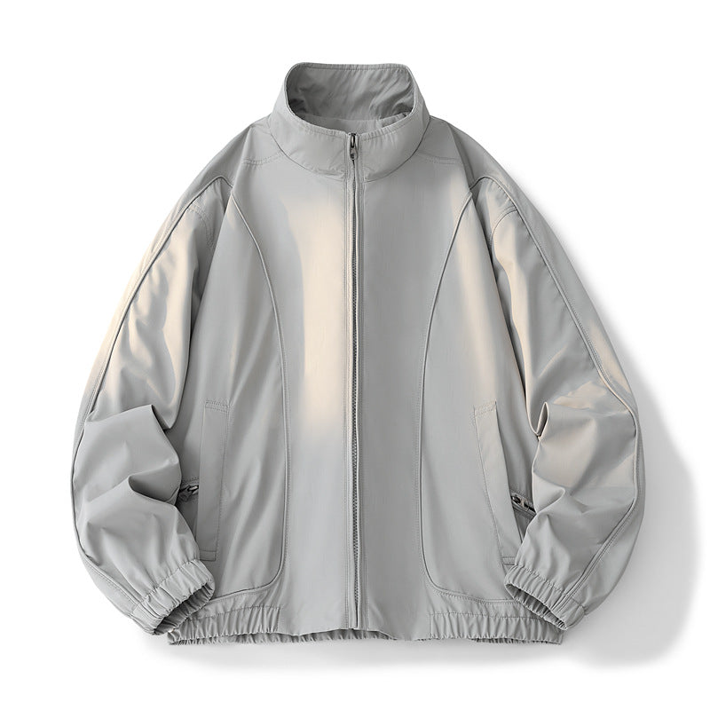 Streetwave Cropped Transitional Jacket For Women With Elastic Waistband And Convenient Pockets