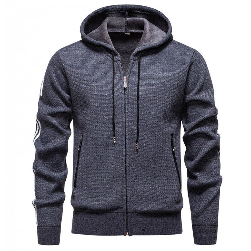 Street-Wave Men's Zip Sweat Jacket With Zip Pockets For Active Everyday Comfort Pro