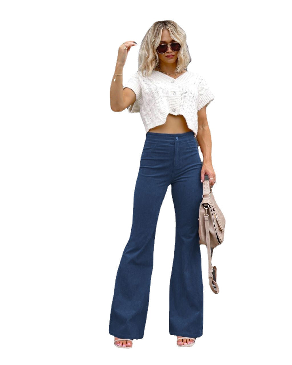 Street Wave High Waist Flared Jeans For Women Retro Chic Comfort And Flattering Fit
