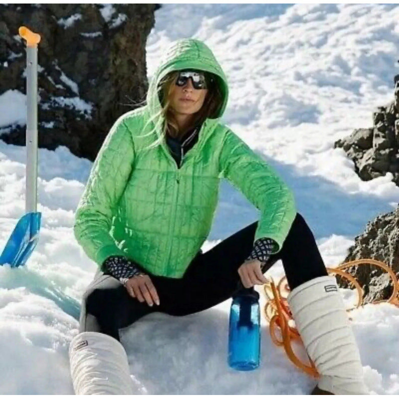 Street-wave Women's Short Quilted Jacket Warm Lightweight Outerwear For Transitional Weather