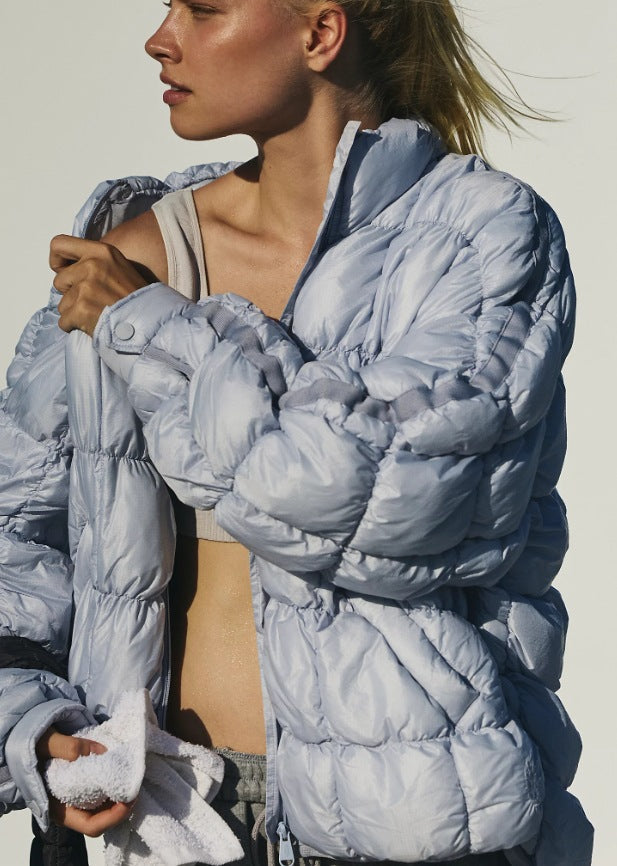 Street-Wave Women's Puffer Jacket - Ultra Warm Insulated Quilted Coat for Everyday City Style