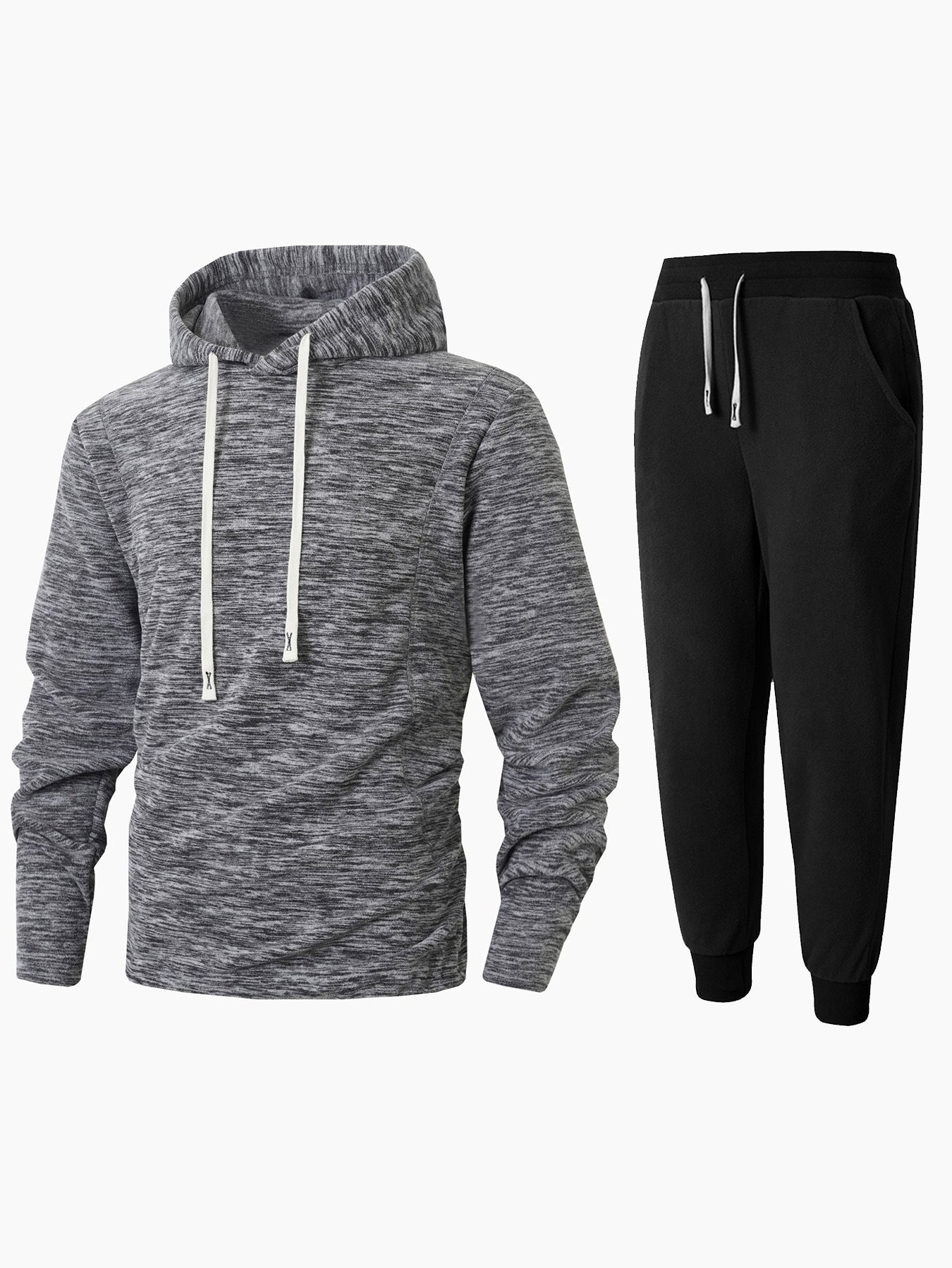 Street Wave Womens Cozy Fleece Hoodie And Jogger Set For All Day Comfort And Lounge