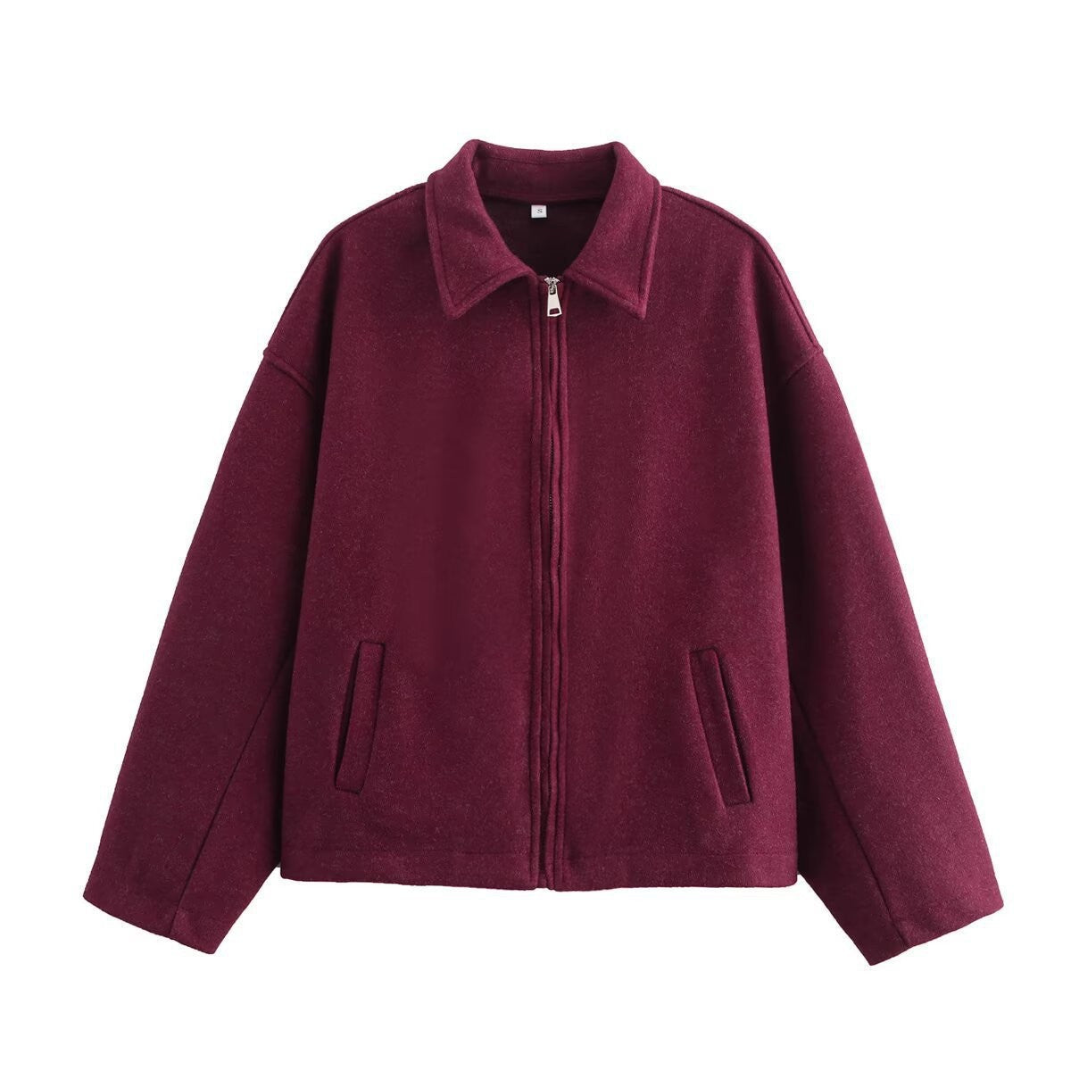 Street Wave Cropped Wool Jacket For Women Stylish Yet Warm Versatile Outerwear Cozy