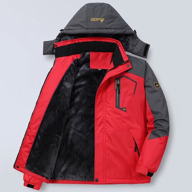 Nordisk Flair Mens Waterproof Hooded Jacket Wind Resistant With Zip Pockets