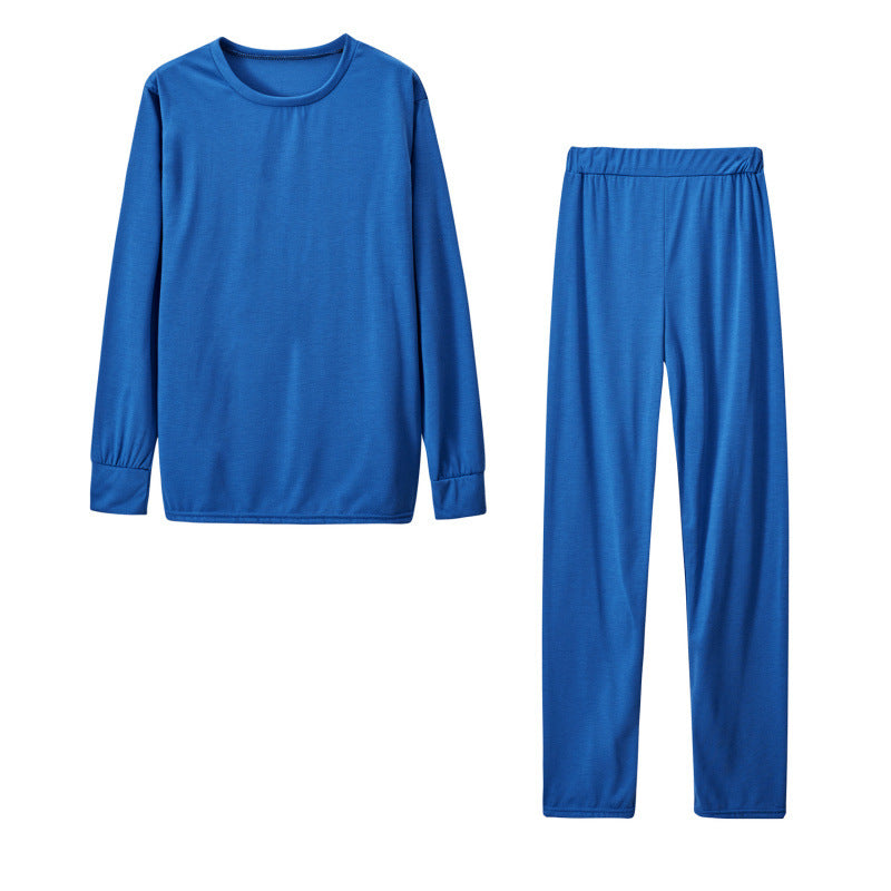 Street-wave Women's Long Sleeve Pajama Set With Elastic Pants Cozy Breathable Sleepwear