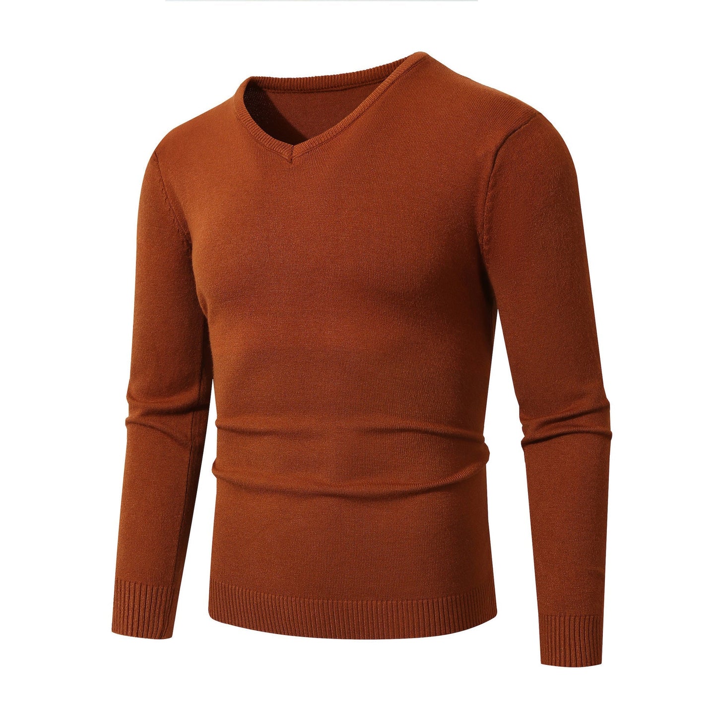 Street-Wave Mens Elegant V Neck Sweater In Soft Cotton For All Day Comfort And Classic Wardrobe Essential