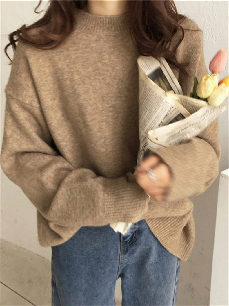 Street-Wave Women's Oversized Knit Sweater Soft Cozy Fabric For Everyday Casual Fit And Comfort