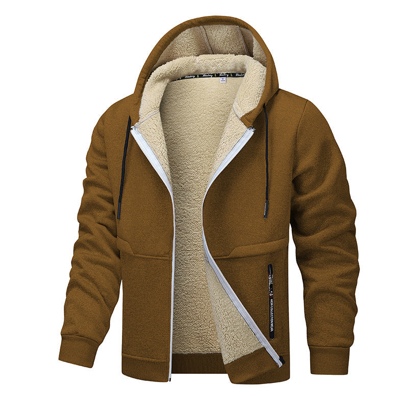 Streetwave Men Fleece Jacket With High Warmth Insulation And Sherpa Lining For Cold Weather