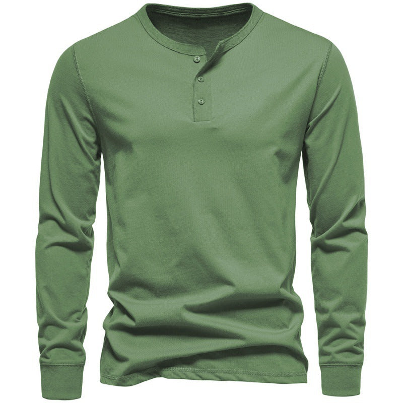 Street-wave Men's Long Sleeve Shirt With Button Closure For Breathable Comfort And Modern Design