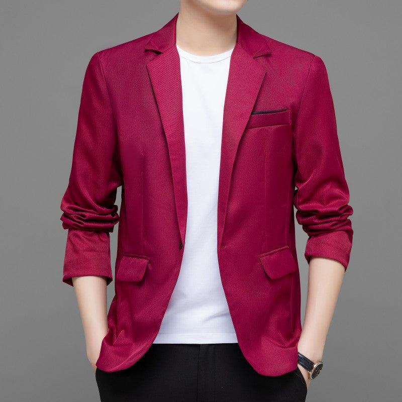 Street-Wave Mens Modern Blazer With Elegant Fit And Practical Pockets For Formal Wear