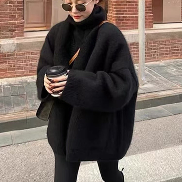 Street-wave Soft Cozy Oversized Womens Sweater Plus Size Long Sleeve Loose Fit Comfort