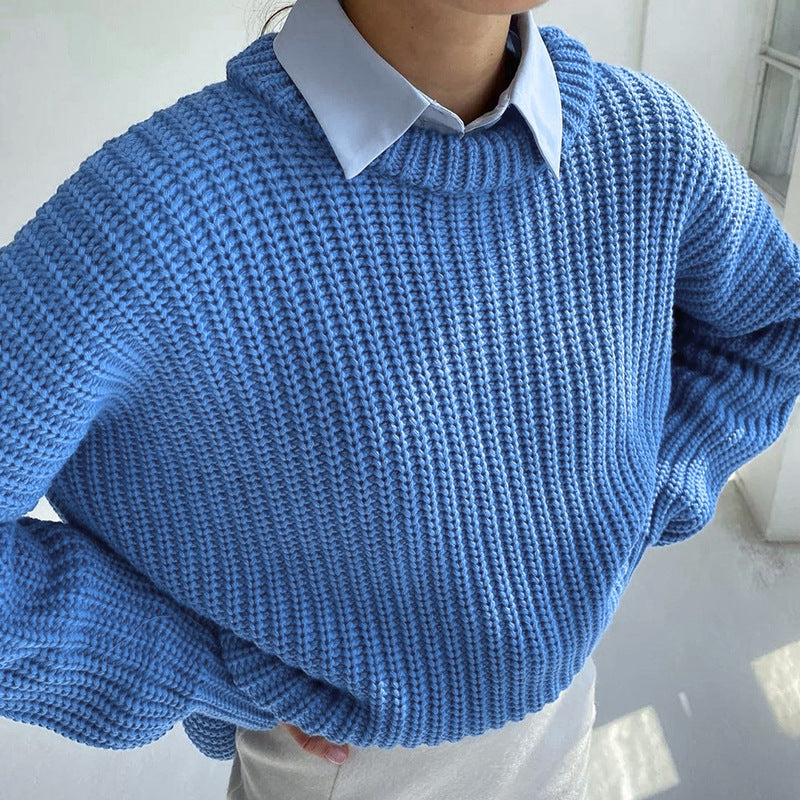 Streetwave Women Oversized Knit Sweater With Structured Pattern For Cozy Everyday Wear