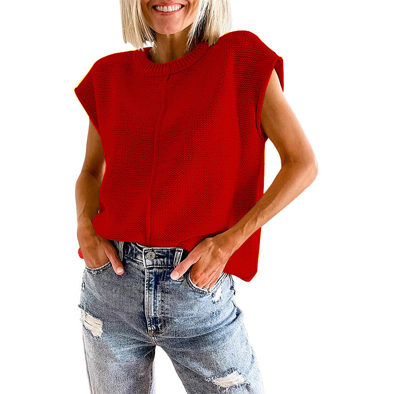 Street-wave Womens Knit Top Breathable Cotton For Stylish Women With Casual Elegant Look