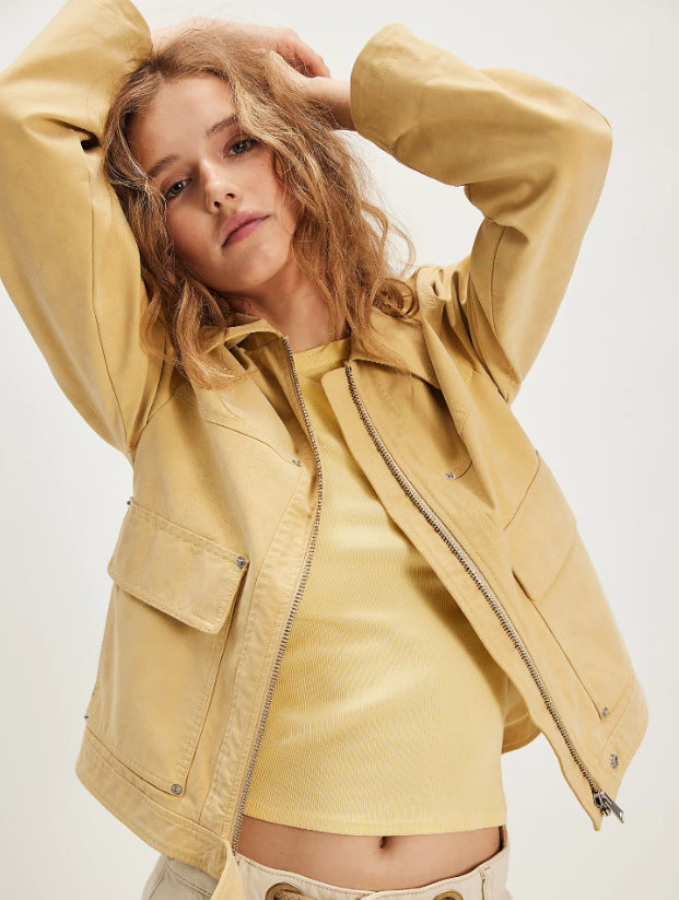 Street Wave Women's Lightweight Utility Jacket Breathable Versatile Everyday Wear For Modern Women