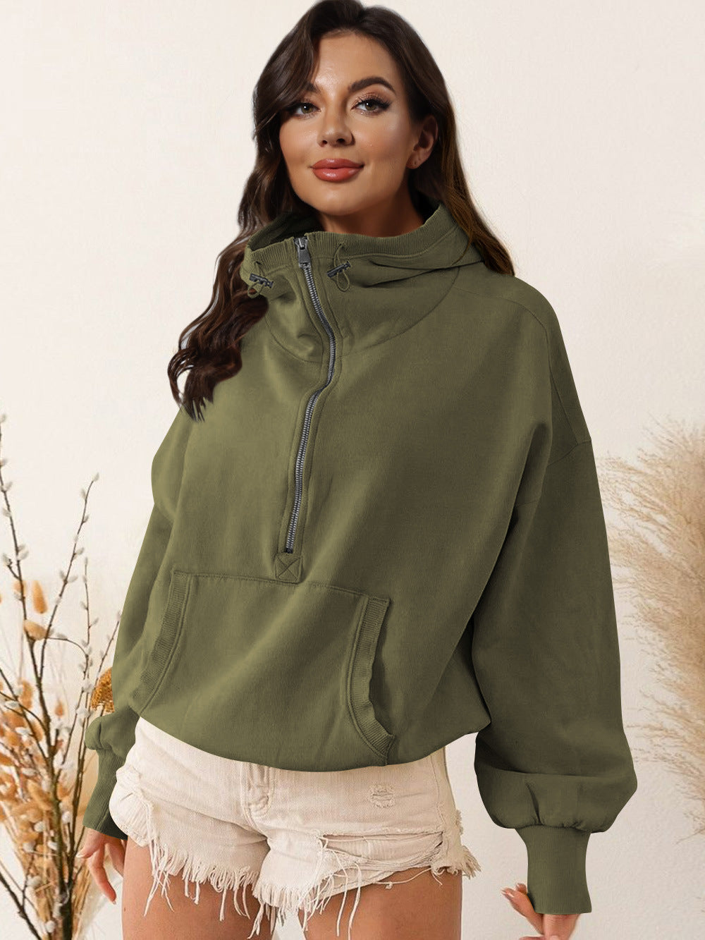 Street-wave Women Half Zip Hoodie for Active Lifestyles Ultra Soft Comfort Casual Everyday Wear